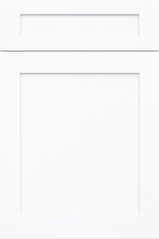 Adornus Metropolitan White Shaker cabinet door in White