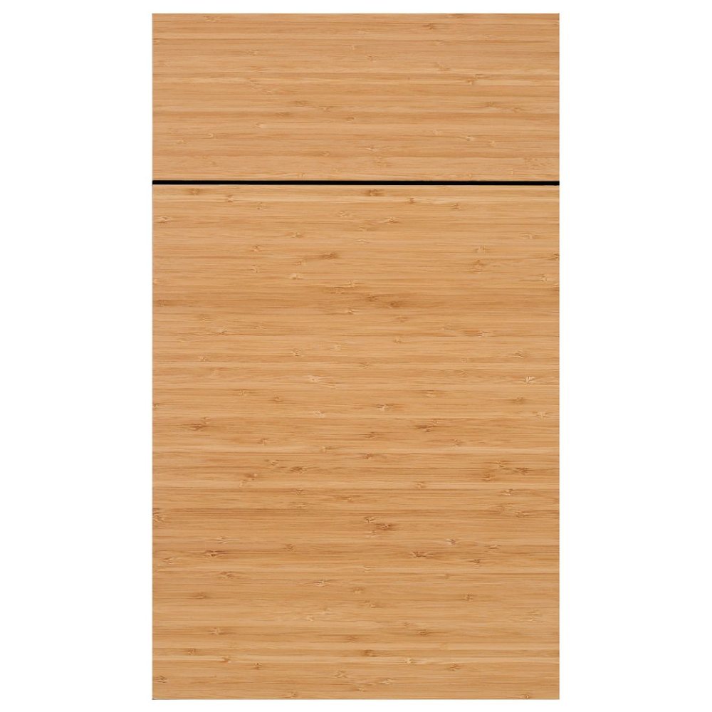 Crystal Manhattan cabinet door in narrow carbonized bamboo — photographed by Crystal