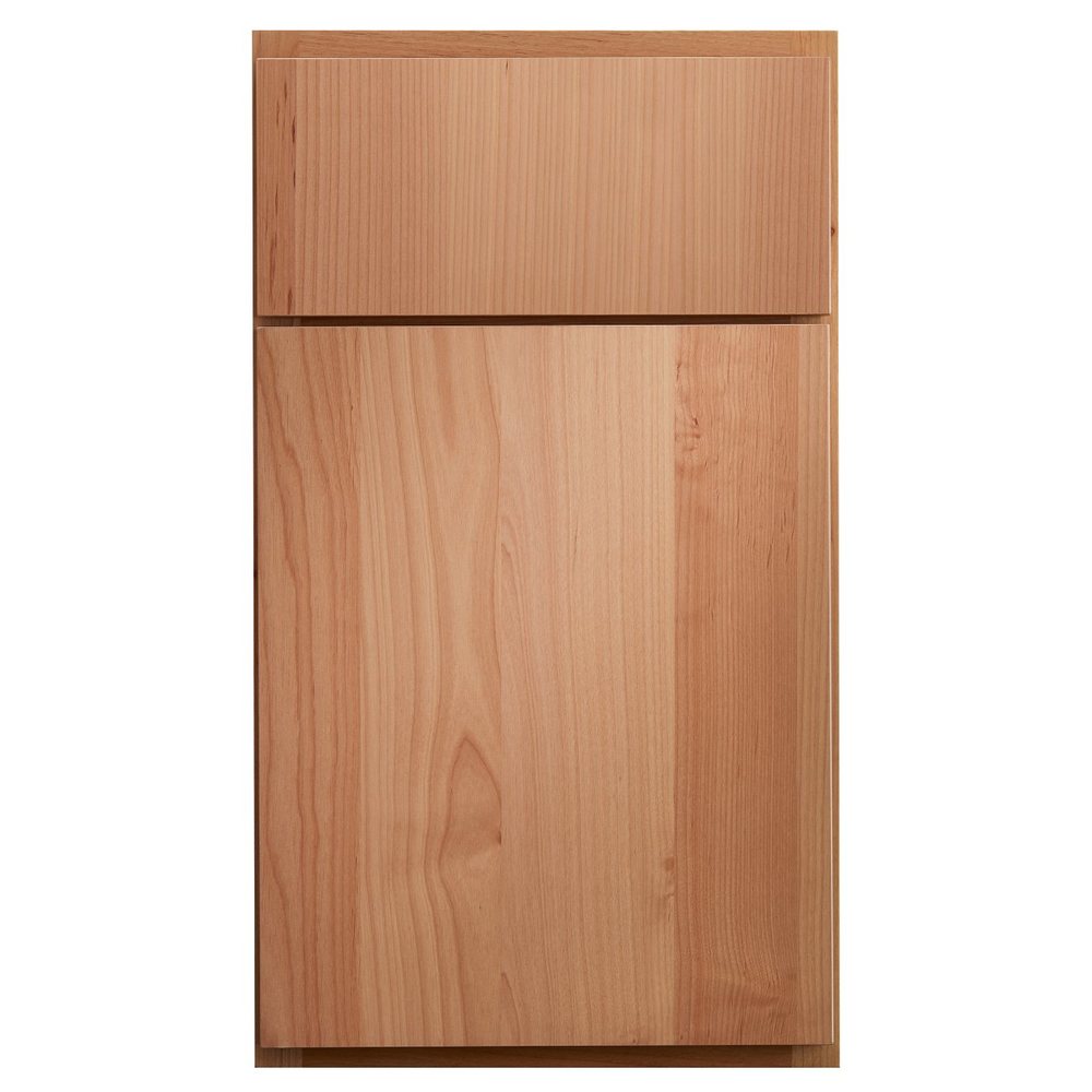 Crystal Metro cabinet door in alder Natural
