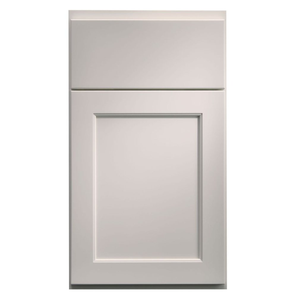 Crystal Preston cabinet door in Frosty White on PGM — photographed by Crystal