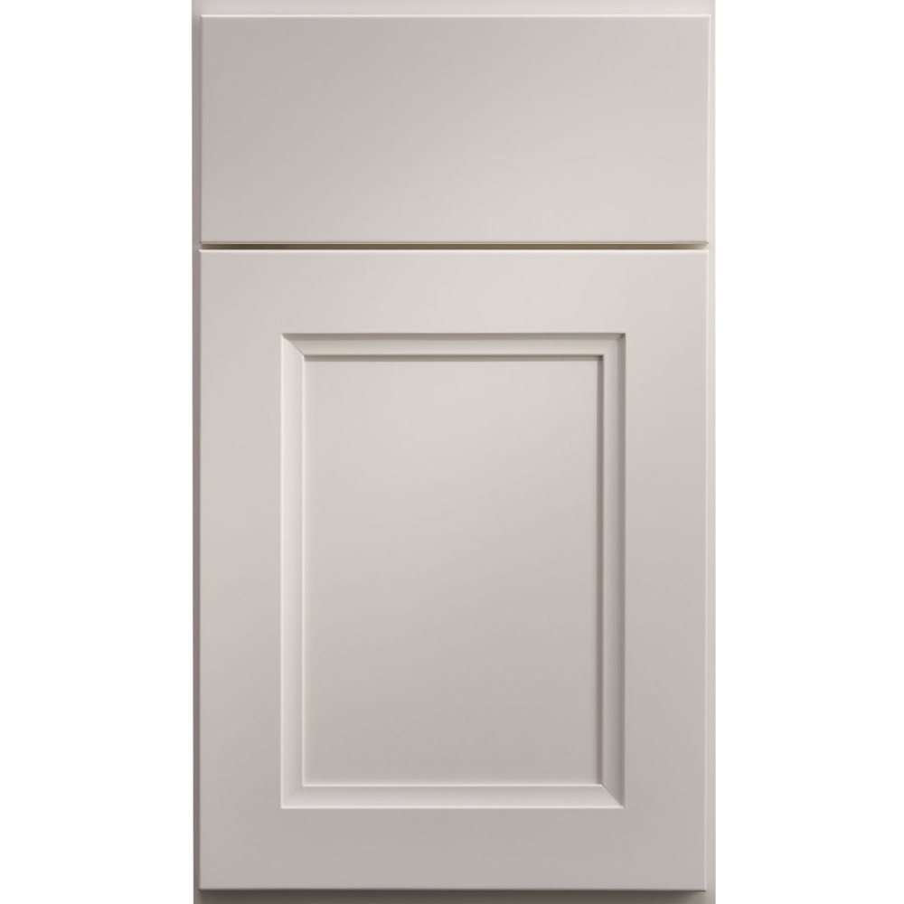 Crystal Tacoma cabinet door in Frosty White on PGM — photographed by Crystal