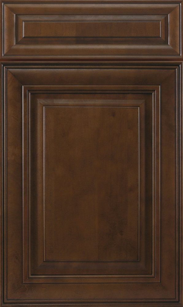 J&K M01 Chocolate Glazed cabinet door in Chocolate Glazed — photographed by J&K