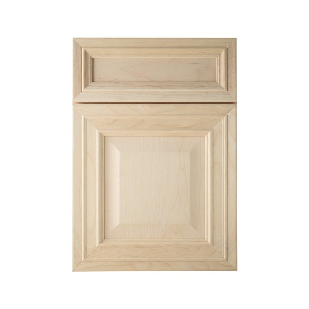 Kith Briarwood cabinet door in natural maple, unfinished sample — photographed by Kith