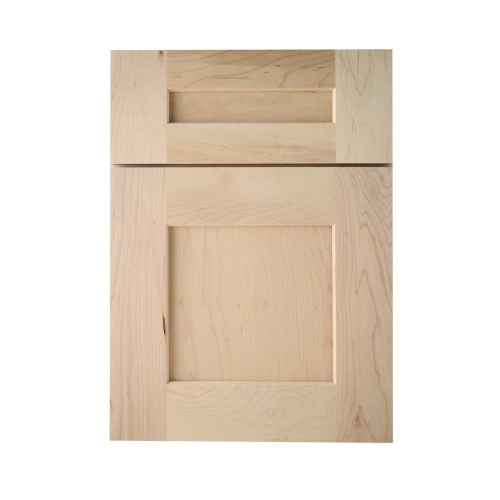 Kith Homestead II cabinet door in natural maple, unfinished sample — photographed by Kith
