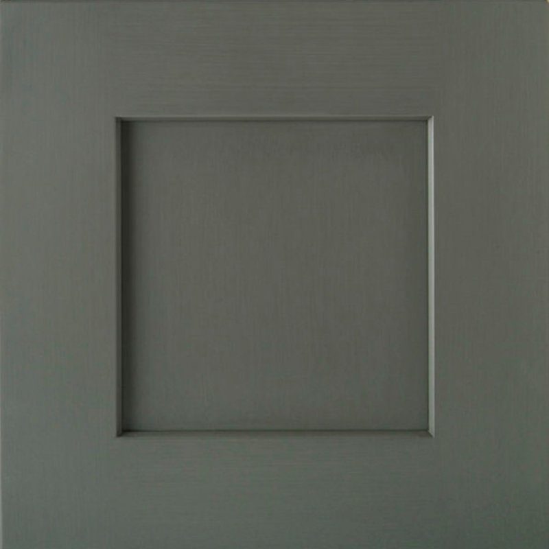 Kith Homestead cabinet door — Brushed Gray on Creekstone
