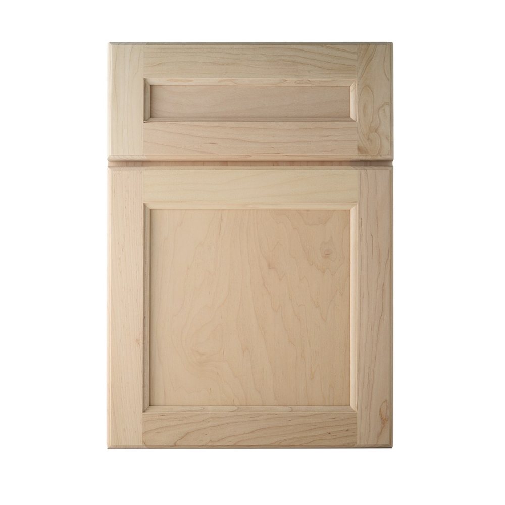 Kith Lancaster II cabinet door in natural maple, unfinished sample — photographed by Kith