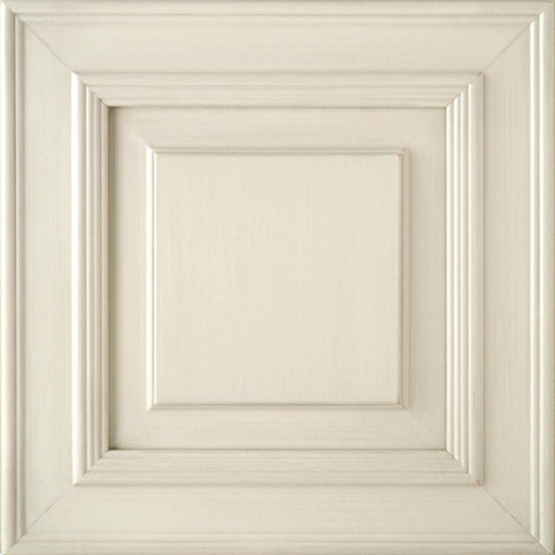 Kith Lawrence cabinet door — Brushed Gray on Antique White