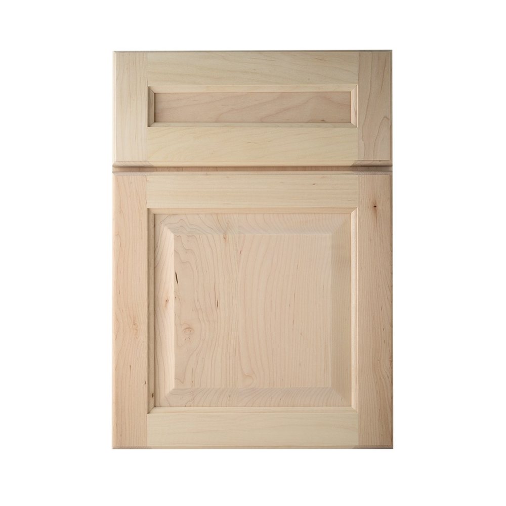 Kith Oxford II cabinet door in natural maple, unfinished sample — photographed by Kith