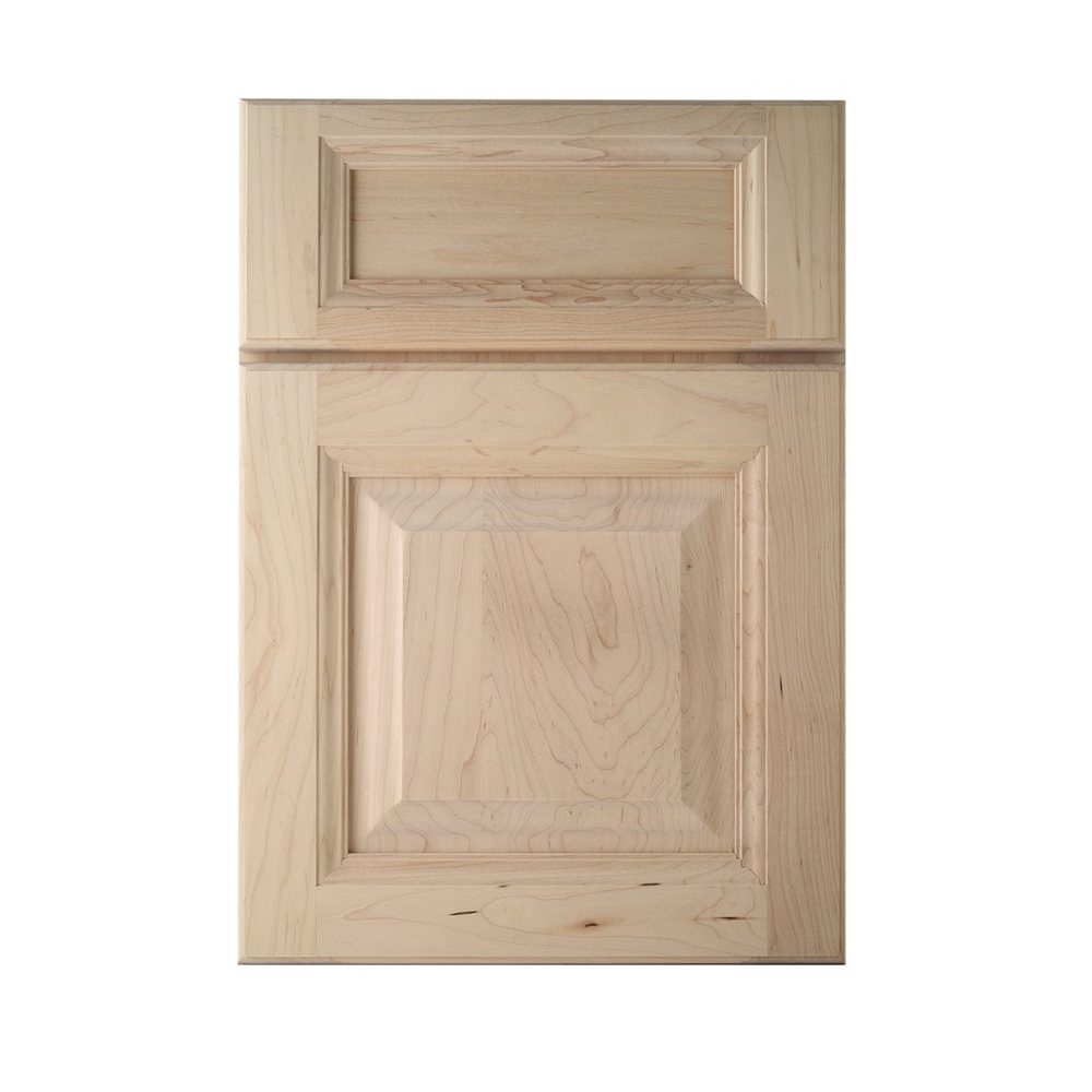 Kith Yorktown cabinet door in natural maple, unfinished sample — photographed by Kith