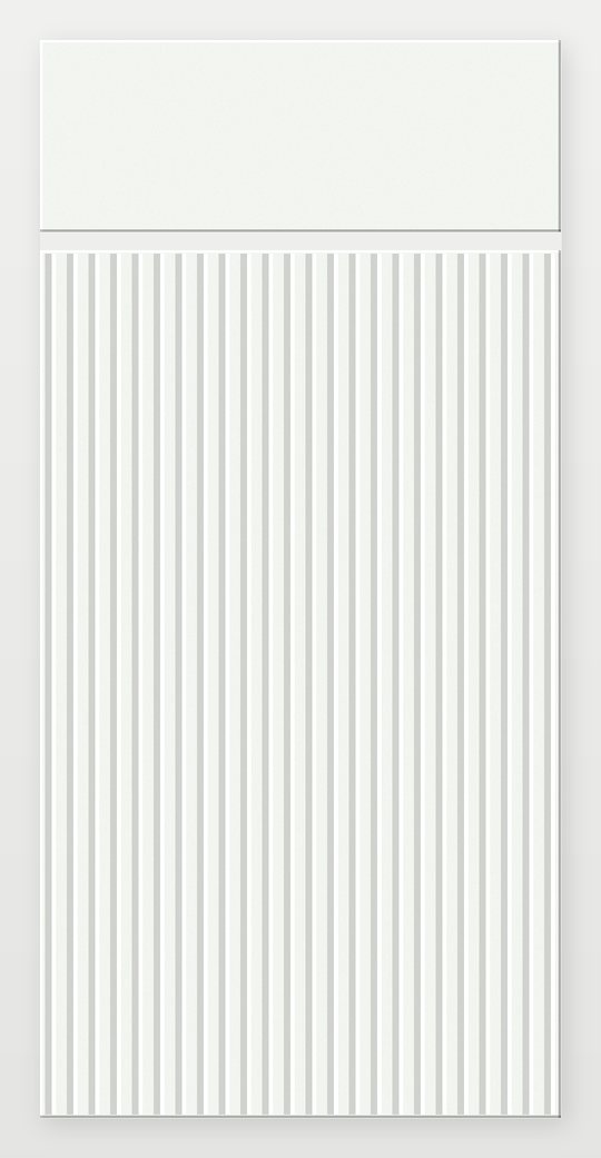 NOMA Reeded Vanity Front door in Chantilly Lace (illustration)