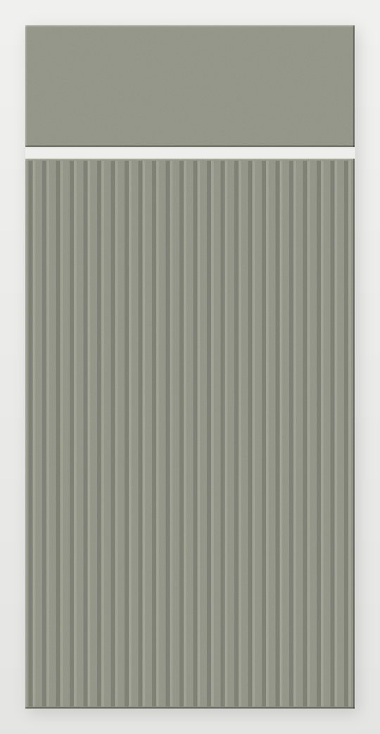 NOMA Reeded Vanity Front door in Evergreen Fog (illustration)