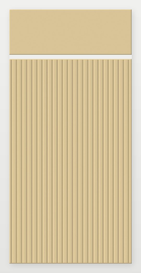 NOMA Reeded Vanity Front door in Hay (illustration)