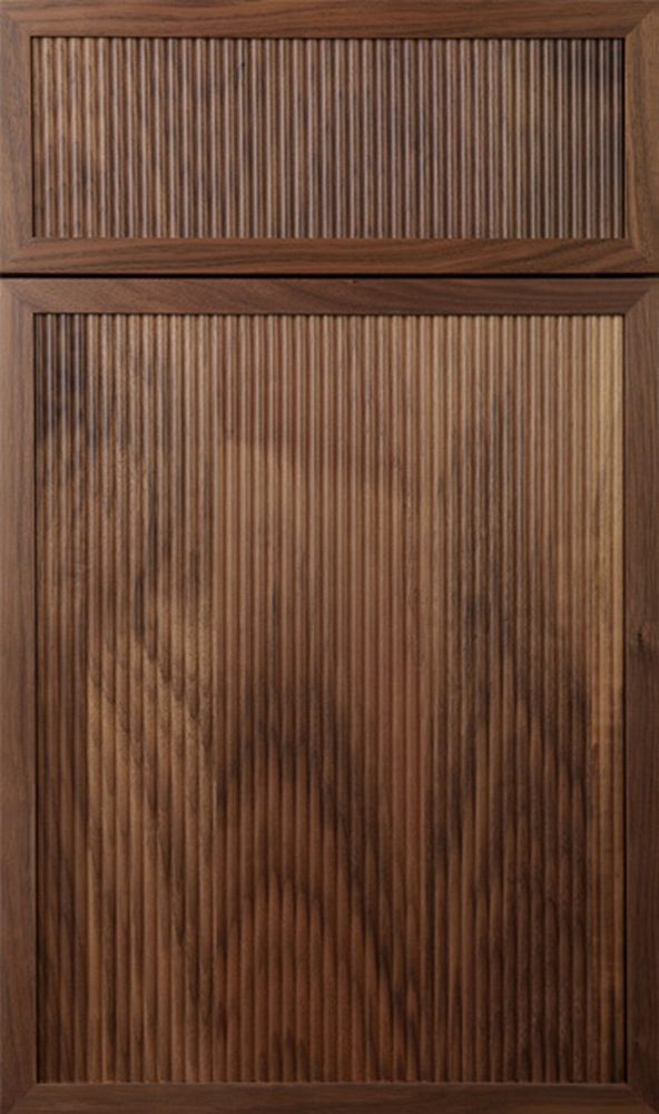 Plain & Fancy Alexandria cabinet door — Walnut · Natural