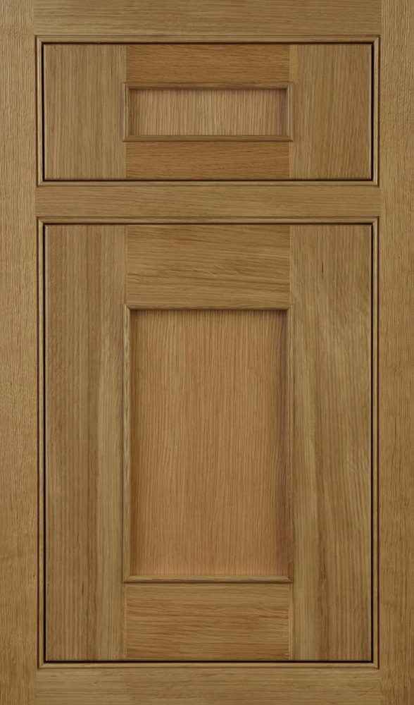 Plain & Fancy Austere 3 cabinet door — rift cut white oak · Natural · beaded inset
