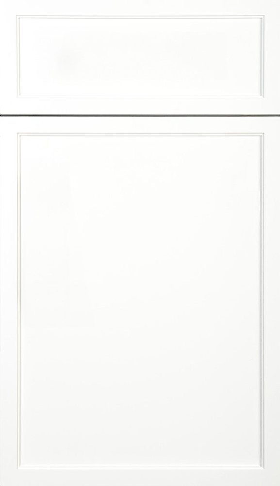 Plain & Fancy Brookside cabinet door in White · Maple — photographed by Plain & Fancy