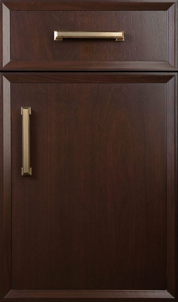 Plain & Fancy Chatham cabinet door — Walnut · full overlay · Cocoa · 1225h