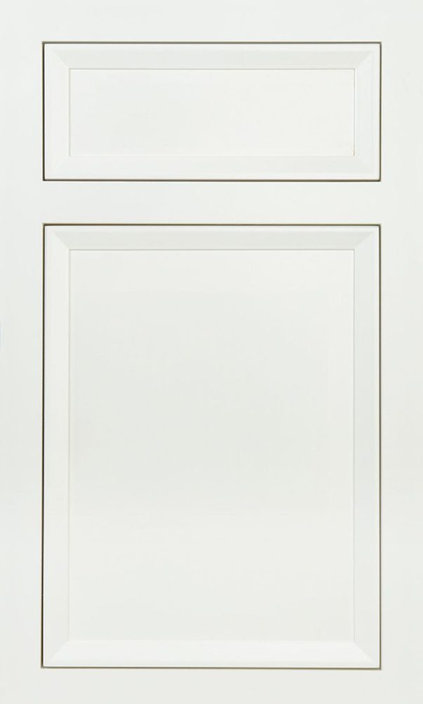 Plain & Fancy Chatham cabinet door — Maple · flush inset · Cascade White