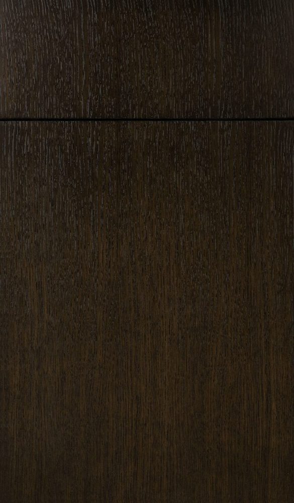 Plain & Fancy Contempo cabinet door — Rift Cut White Oak · Gotham · full overlay
