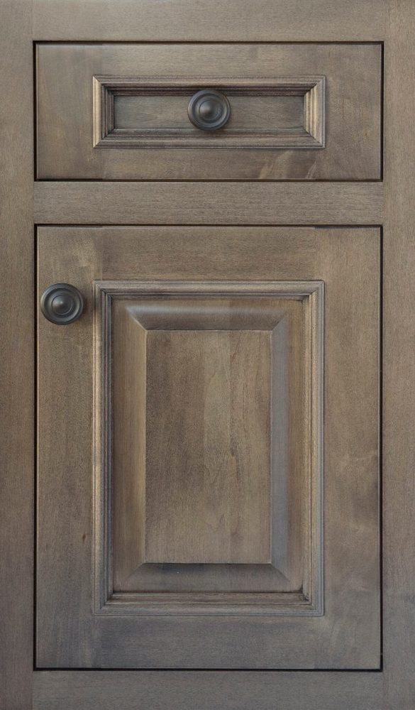 Plain & Fancy Kent cabinet door — Flush Inset · Hard Maple · satin sheen · Smoke