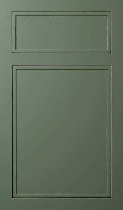 Plain & Fancy Meadowbrook cabinet door in Wandering Vine on paint grade maple — photographed by Plain & Fancy