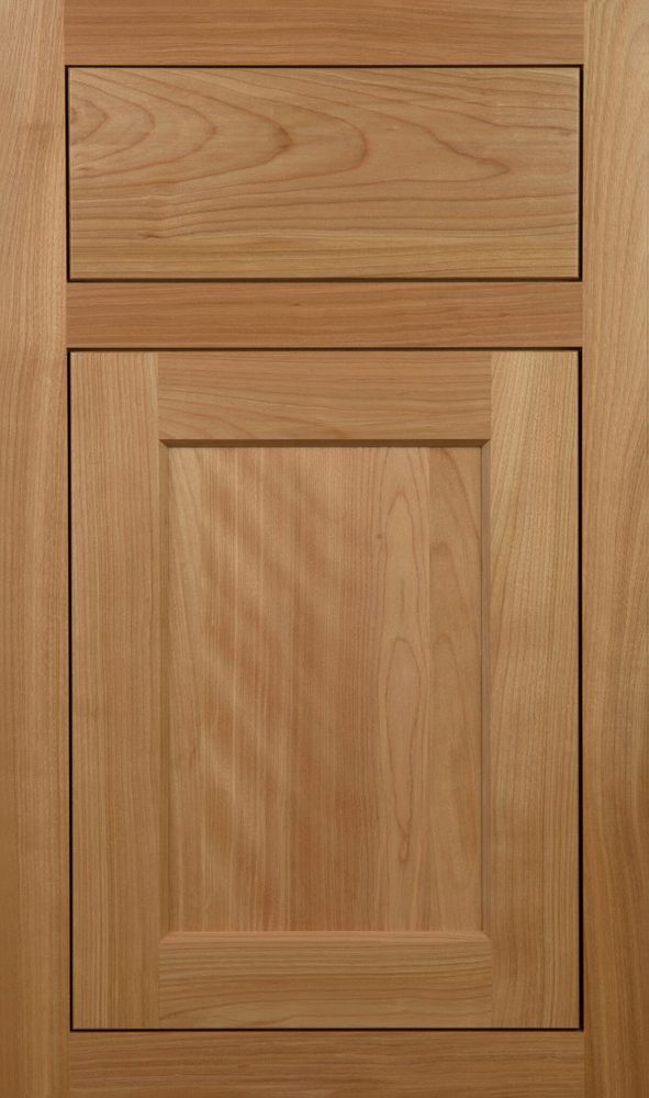 Plain & Fancy Newport cabinet door — Red Birch · Natural · flush inset