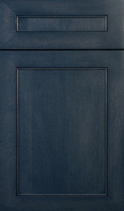 Plain & Fancy Oxford cabinet door in Coastal Blue on hard maple