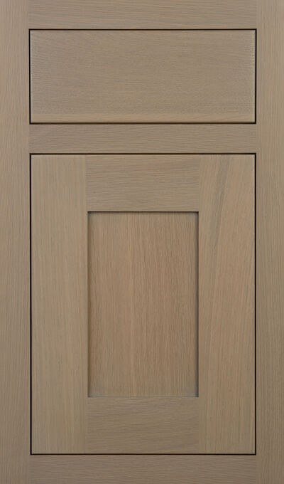Plain & Fancy Quaker 3 cabinet door in Highland on rift cut white oak