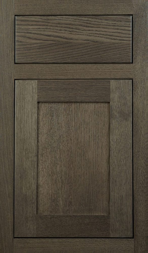 Plain & Fancy Quaker cabinet door — Rift Cut White Oak · Tempest · flush inset