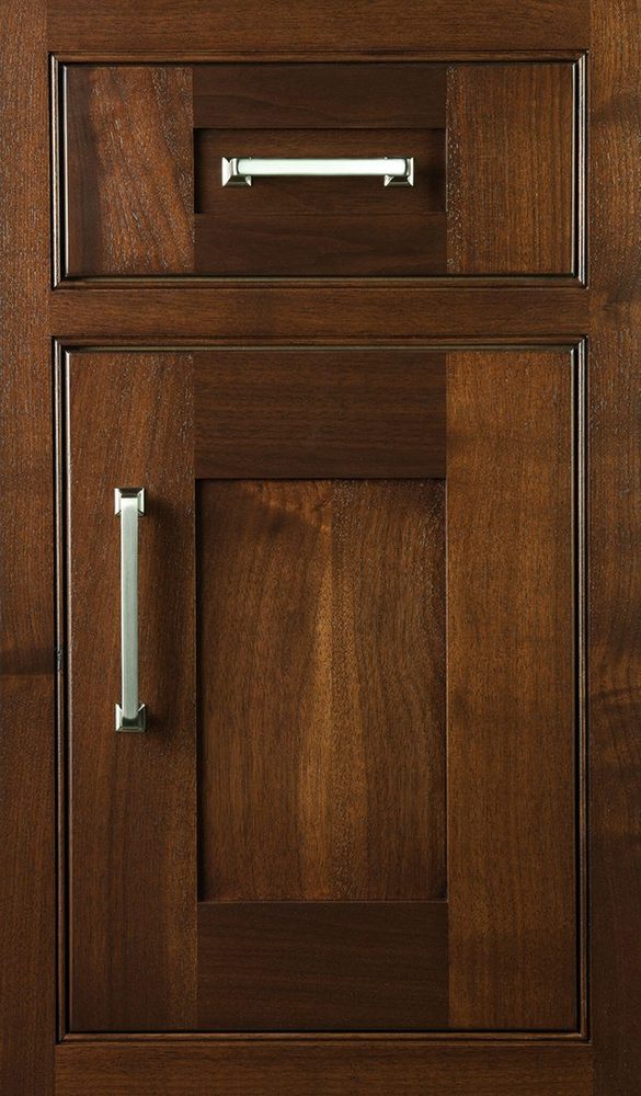 Plain & Fancy Quaker cabinet door — Walnut · Cocoa · beaded inset