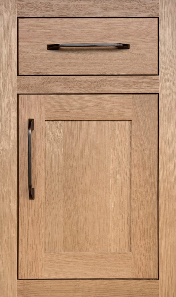 Plain & Fancy Quaker cabinet door — Riftcut White Oak · Natural