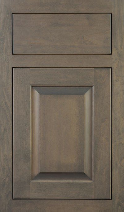 Plain & Fancy Vintage cabinet door in Maple · Slate White · flush inset