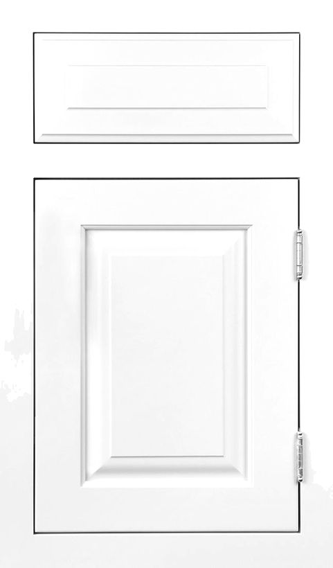 Plain & Fancy Vintage door previewed in Alabaster