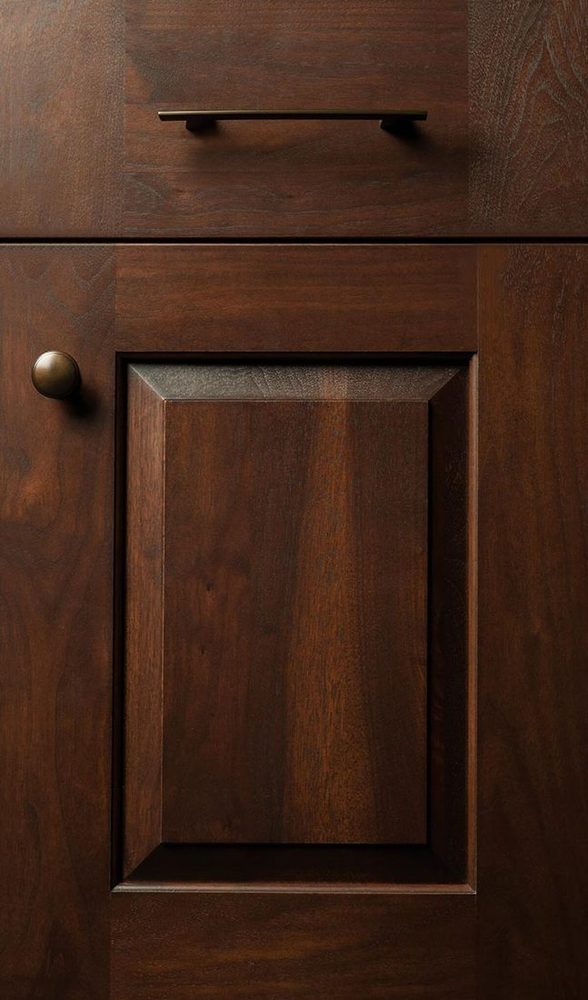 Plain & Fancy Vintage cabinet door — Walnut · Cocoa