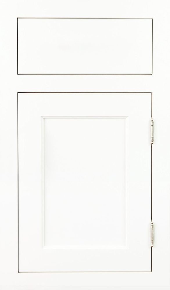 Plain & Fancy Vogue cabinet door — Maple · White · flush inset