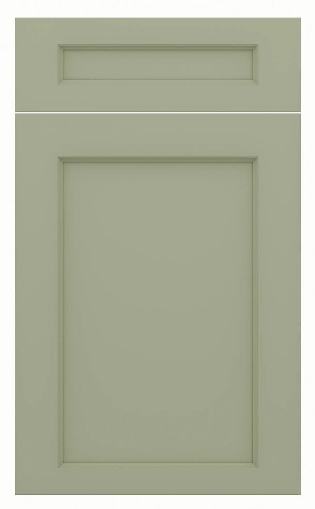 St. Martin Greenfield door in Sage Green — St. Martin render
