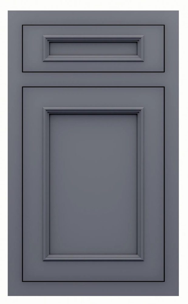 St. Martin Ridgewood door in Blue Slate — St. Martin render