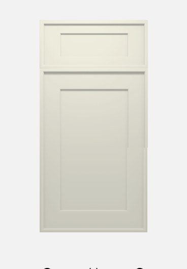 WoodConcept Cascade Blanc cabinet door in White — photographed by WoodConcept