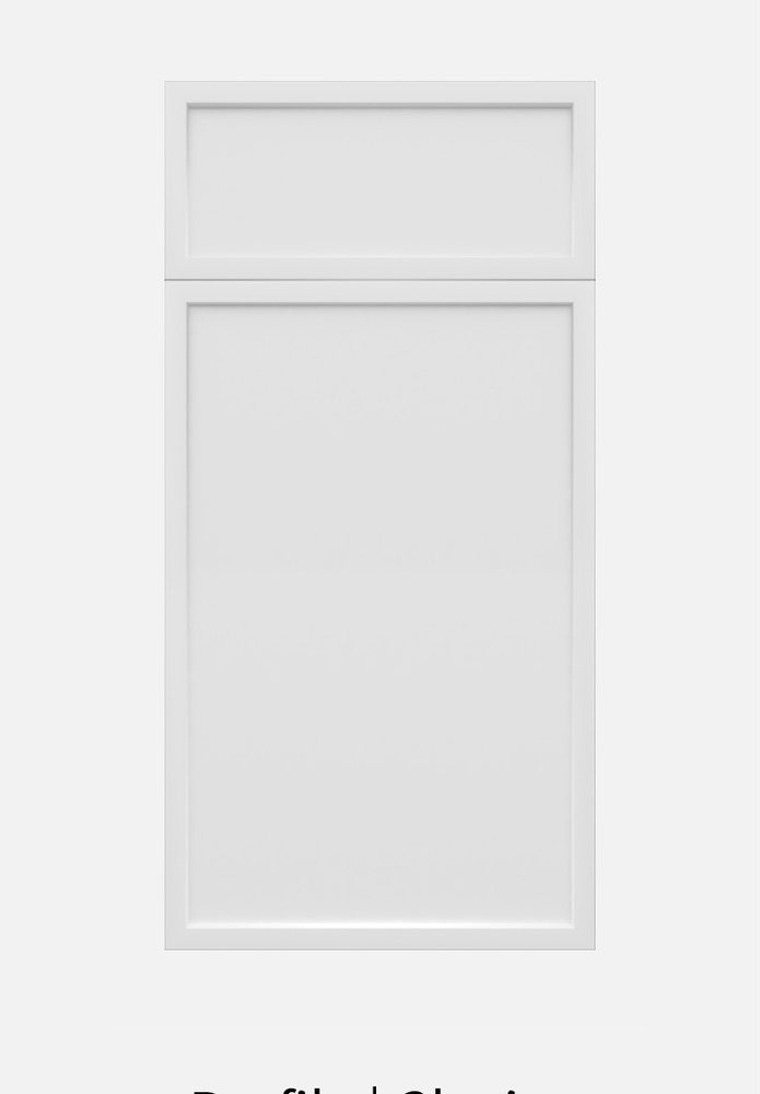 WoodConcept Profile Glacier cabinet door in Glacier