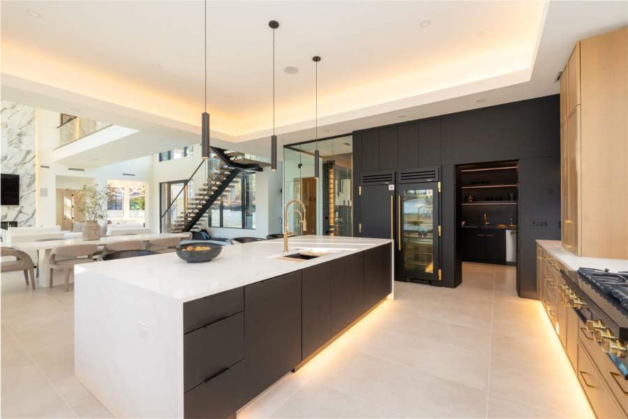 Crystal Coronado and Vernon doors in Bristle Black — Crystal Cabinets photo