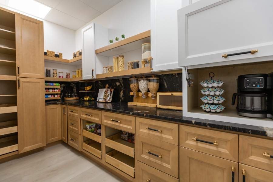 J&K B8 Butterscotch pantry and kitchen storage — manufacturer photo