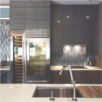Gloss & Matte Acrylic cabinet door