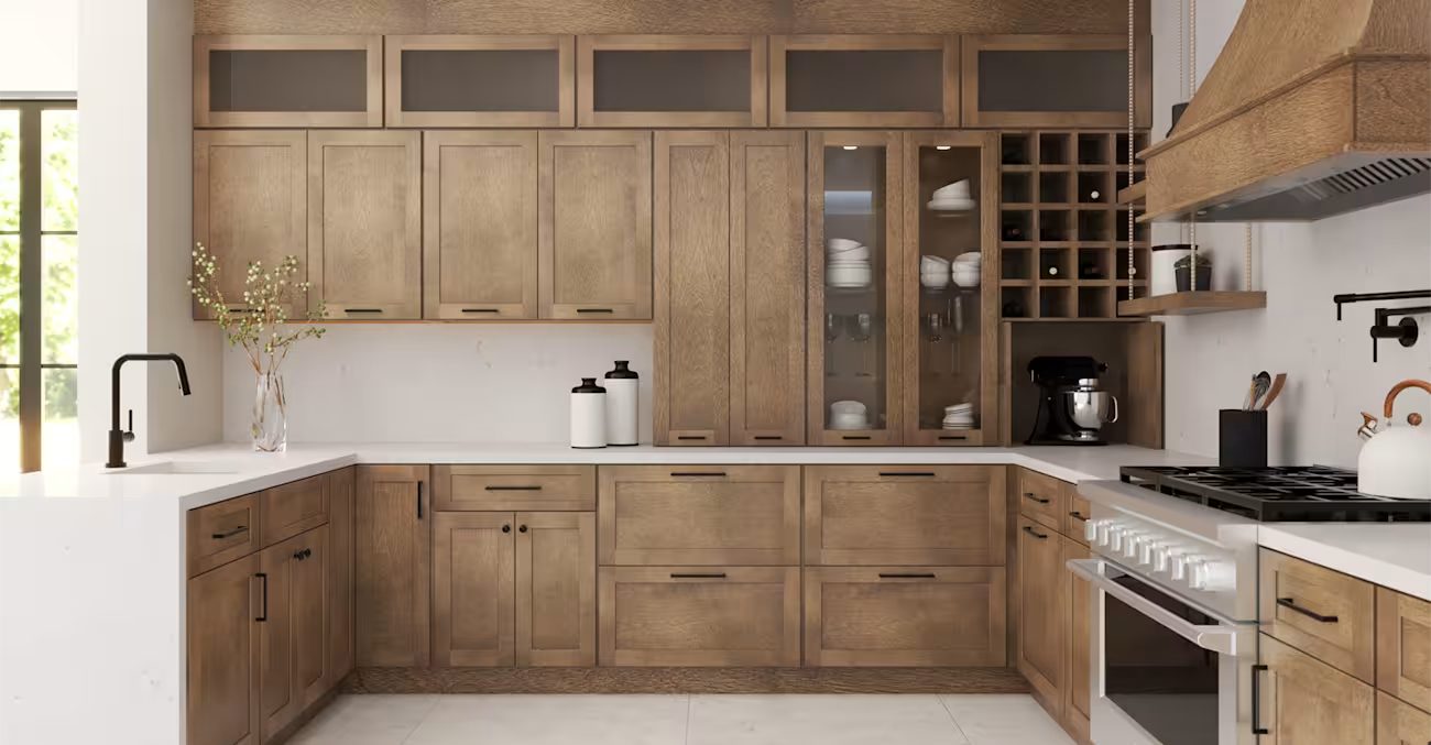 Fabuwood Galaxy in Mocha kitchen — manufacturer photo
