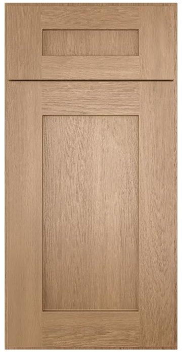 Homestead Oak Shaker cabinet door
