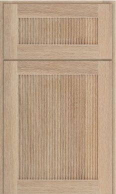 Reeded Malibu cabinet door