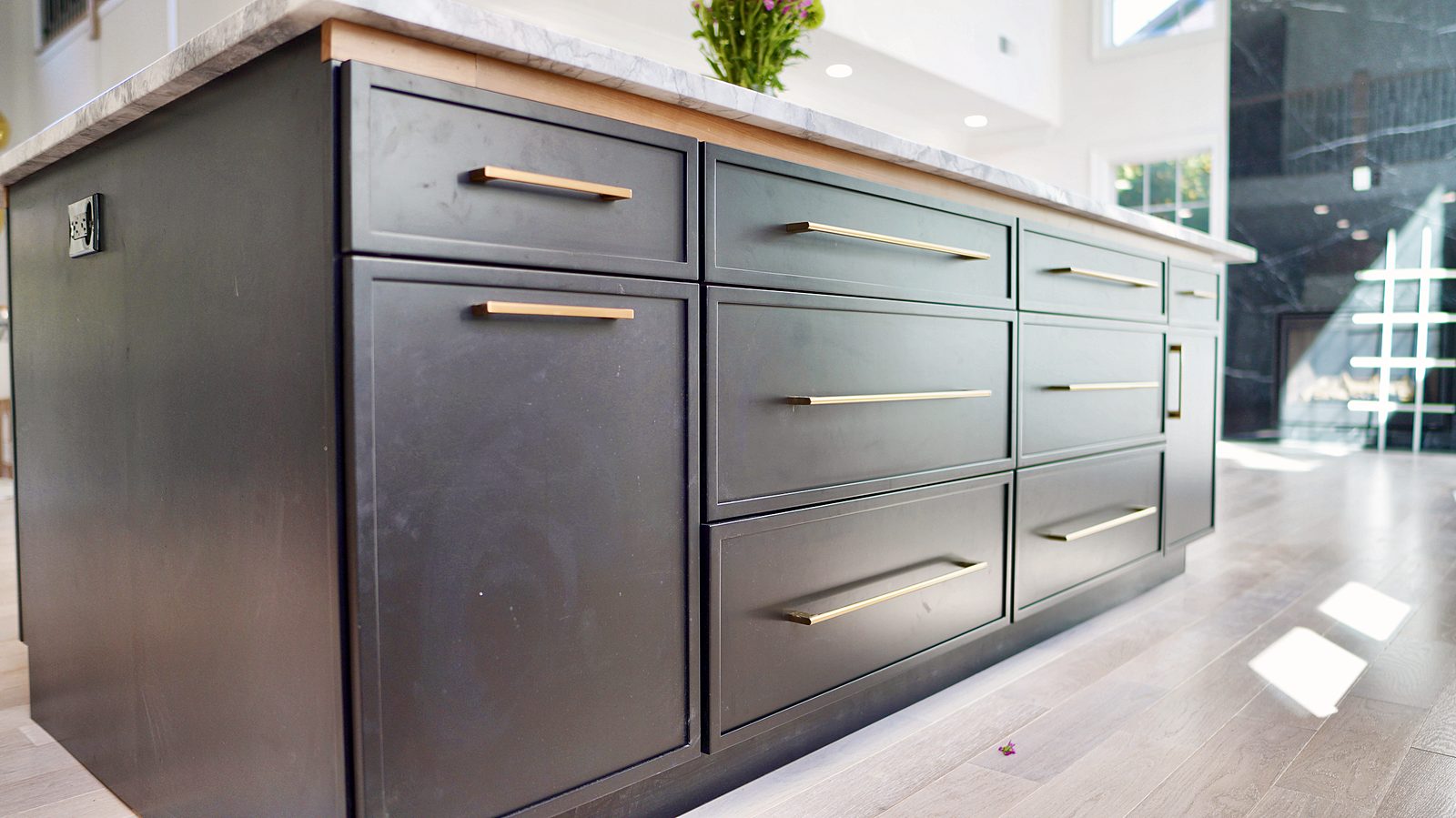 Island drawer detail