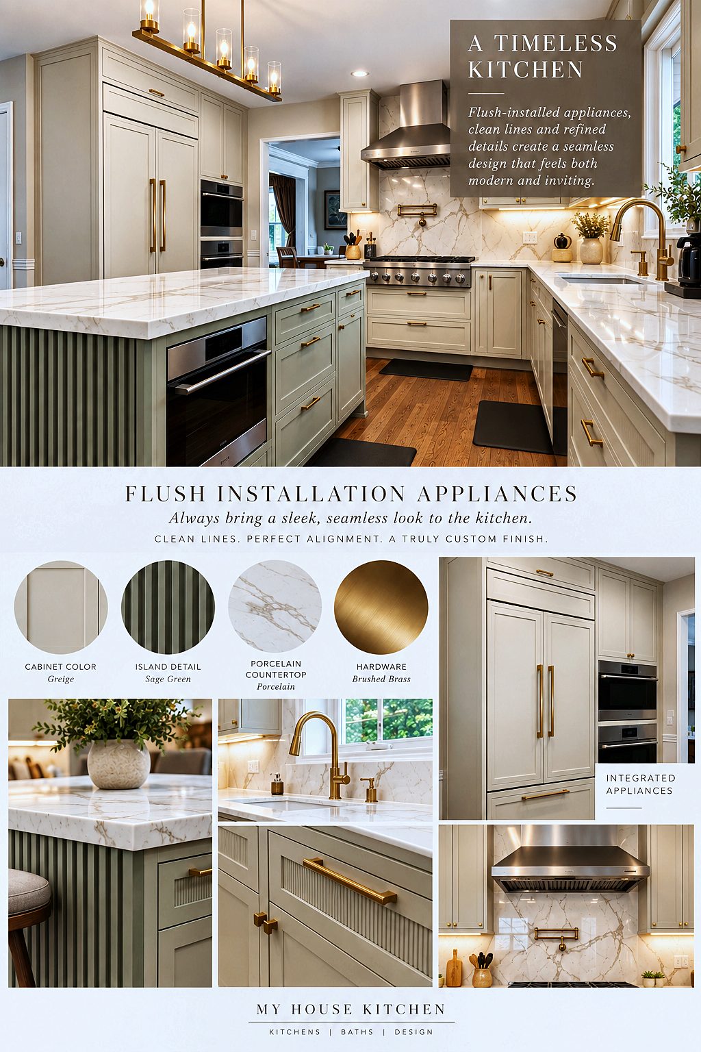 Design board for the Westfield kitchen