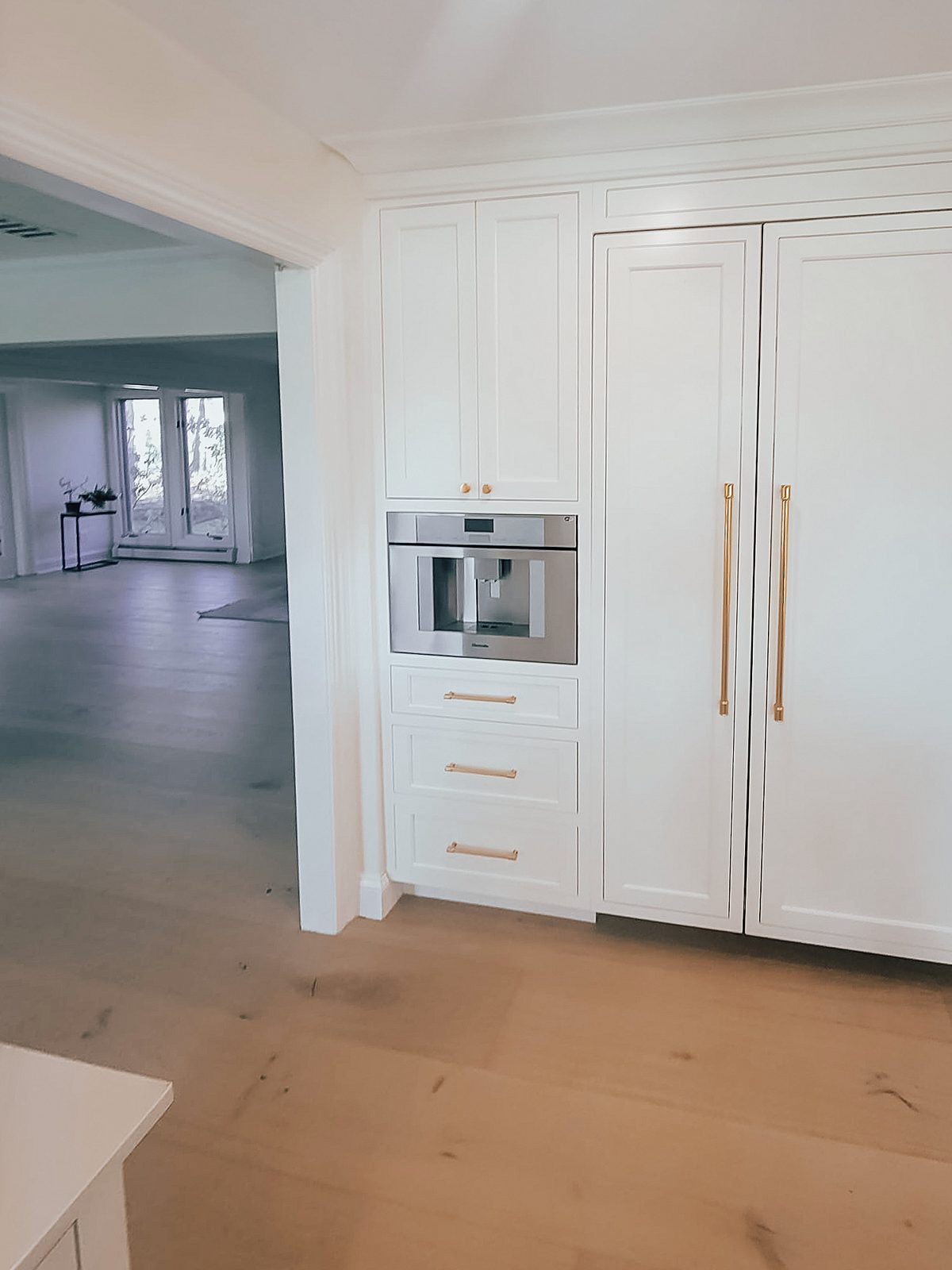 Tall Polar run with the panel-ready refrigerator and the built-in coffee maker