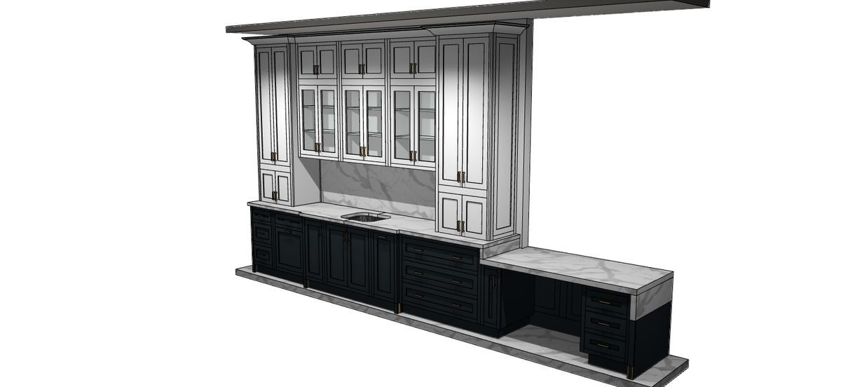 My House Kitchen Rochelle Park showroom — Great Northern display (design rendering)
