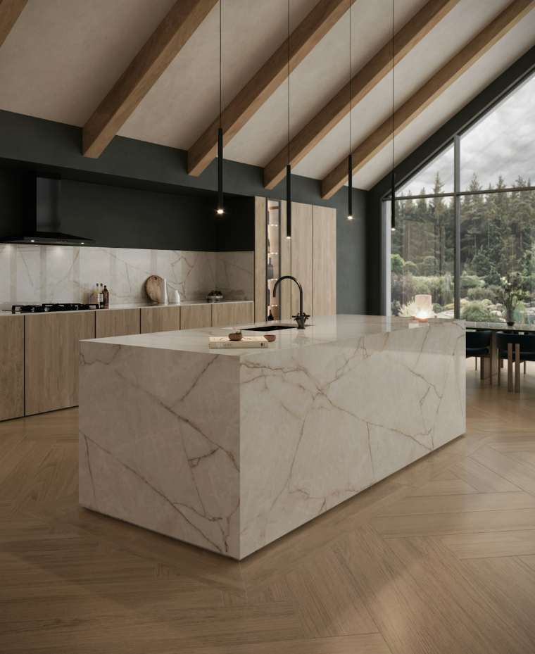 Dekton Borealis installed