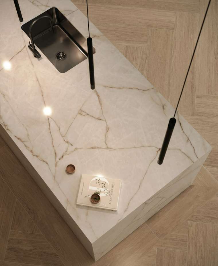 Dekton Borealis installed